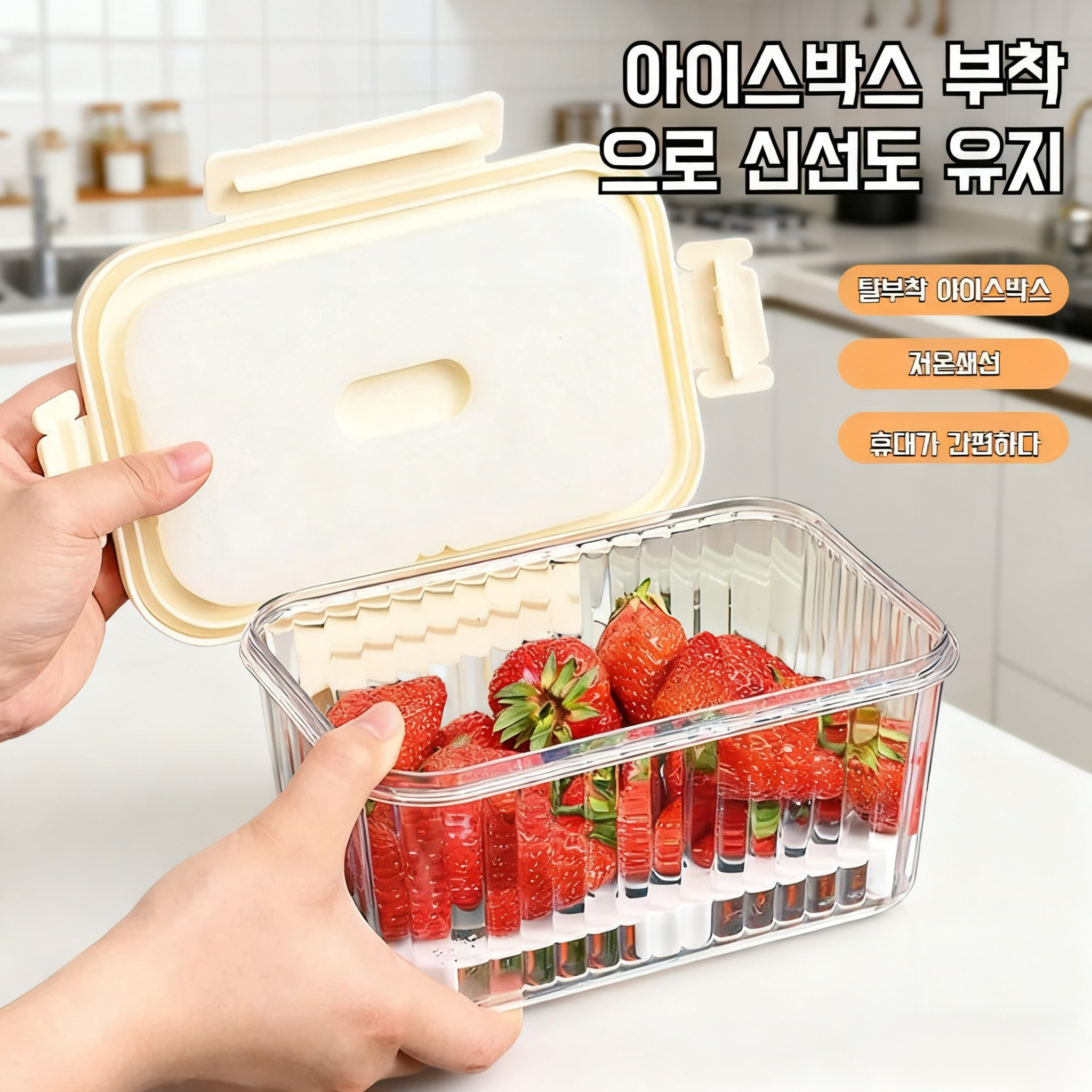 소형 도시락통 겉 아이스 냉장보관 제품 이미지