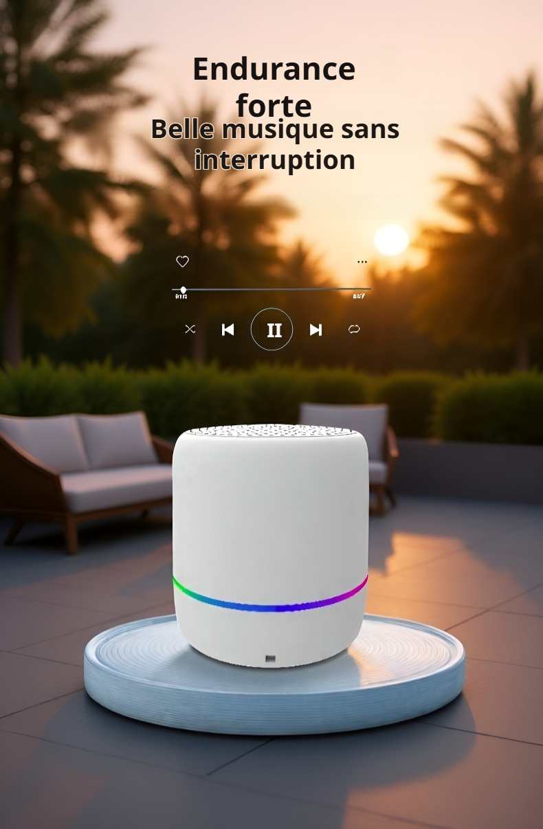 Mini enceinte avec basses profondes et puissantes