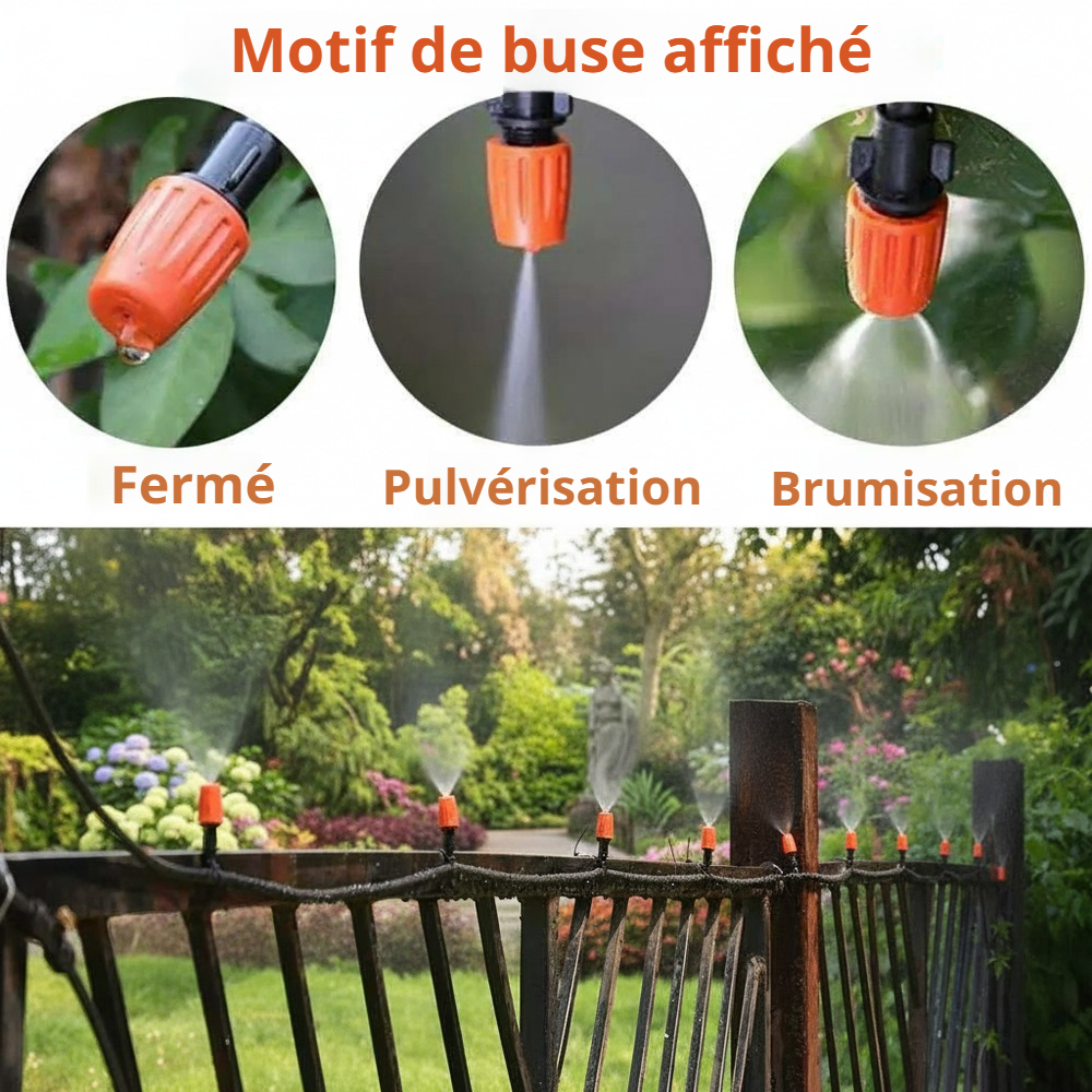 Brumisateur réglable pour terrasse et serre