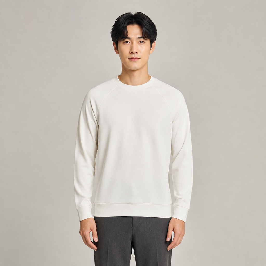 심플 캐주얼 모달 면 긴팔 티셔츠 남성 이너웨어