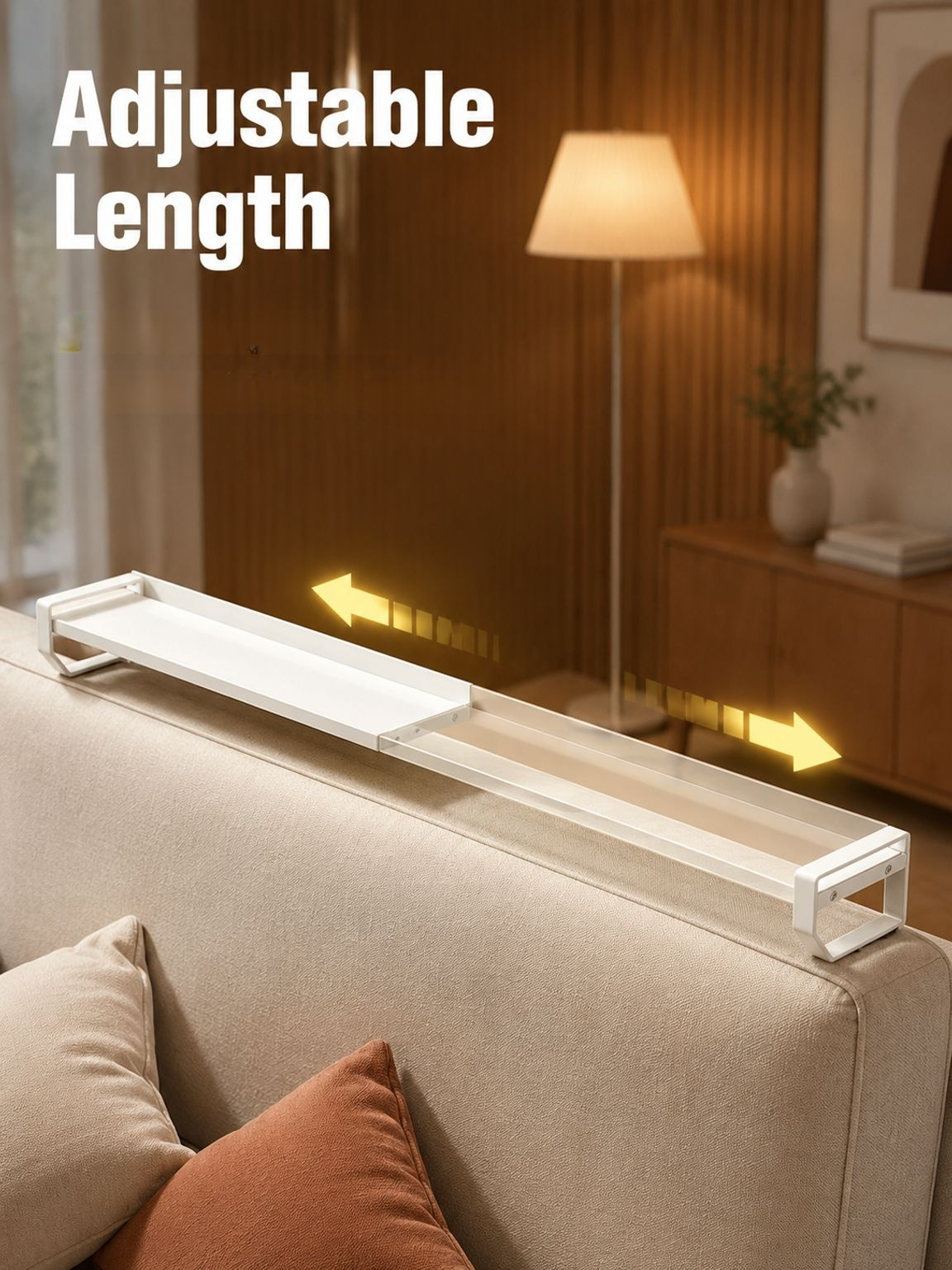 Sofa back shelf, wall-mounted shelf, display shelf, bedside gap shelf, narrow bedside storage shelf