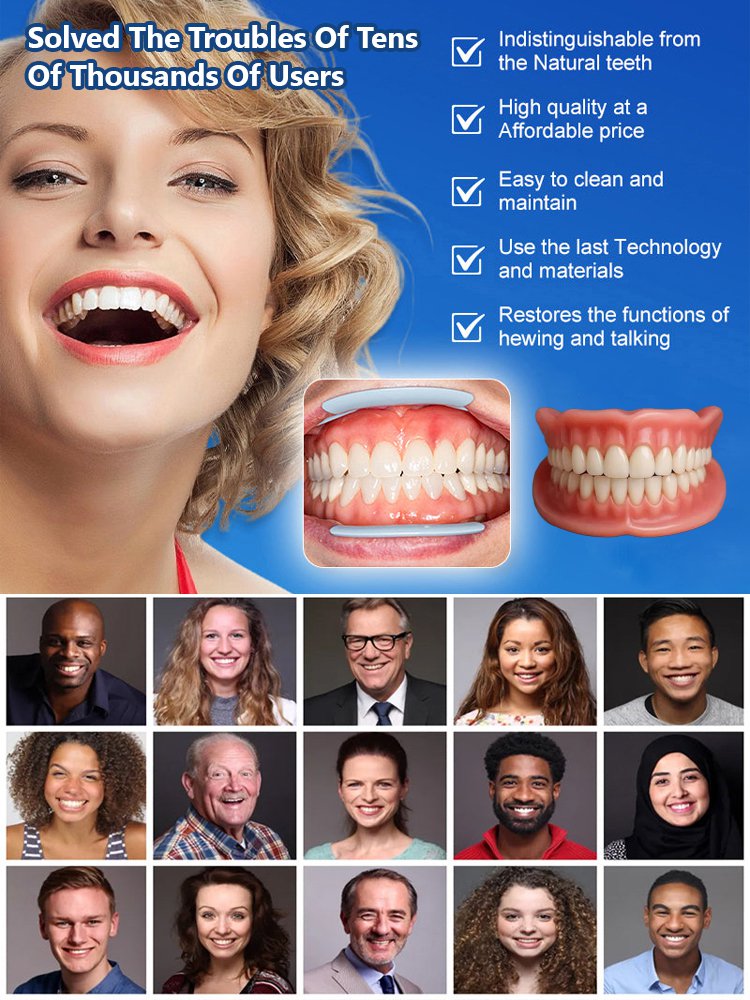 [Trustworthy Quality] Natural and Realistic Complete Dentures