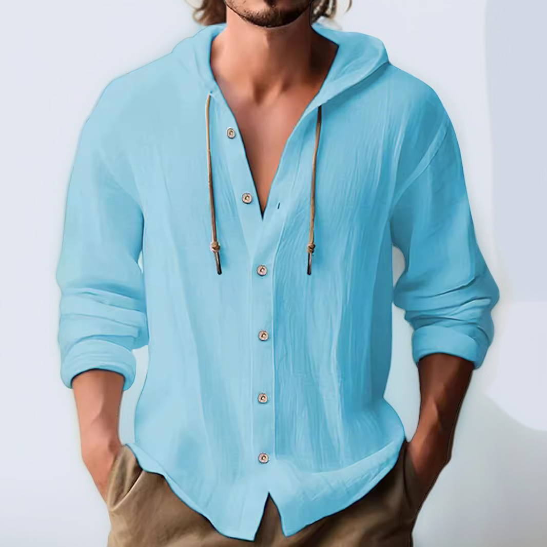 無地デザインのカジュアル長袖トップス