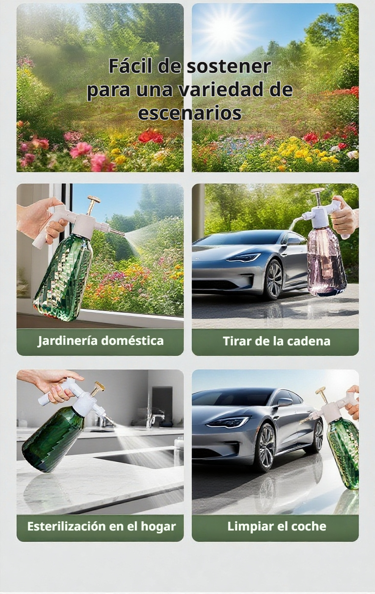 Pulverizador de agua fácil de usar para jardinería