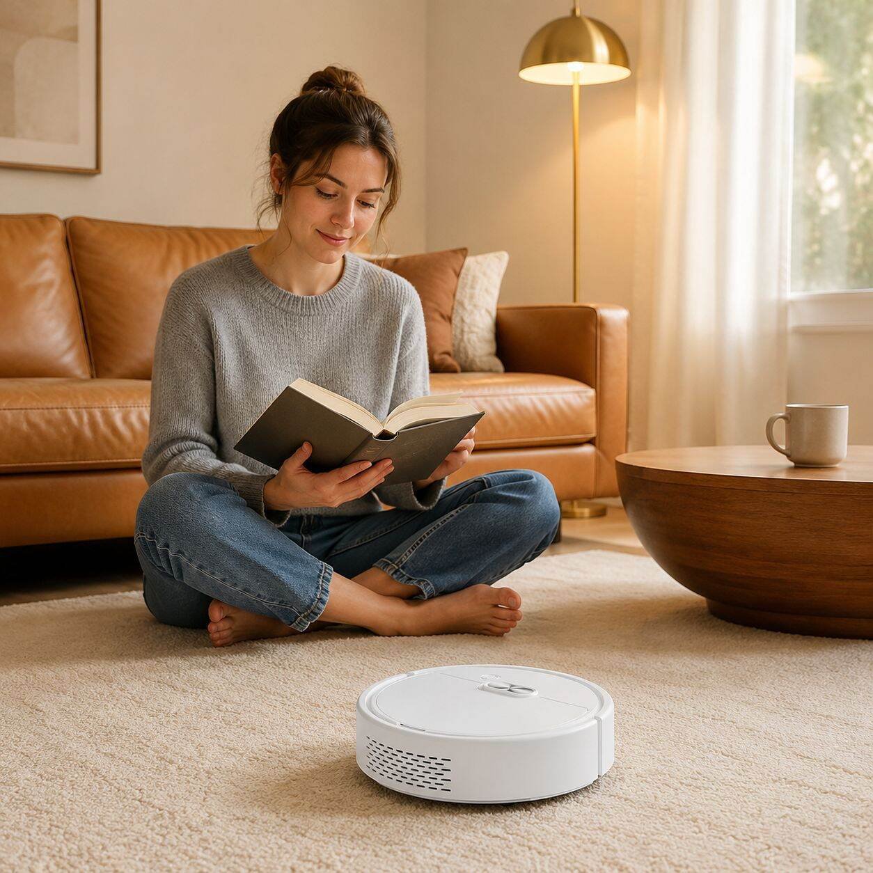 Smart home vacuum and mop robot