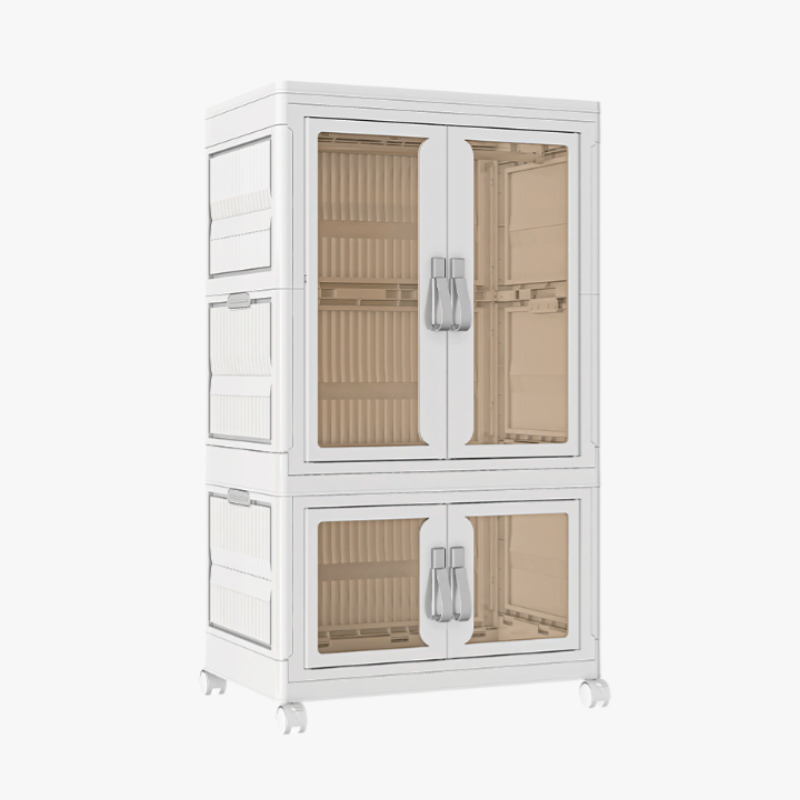 아기 접이식 가정용 플라스틱 옷장 아기 옷 수납 정리 수납장 아기 침실 옷장