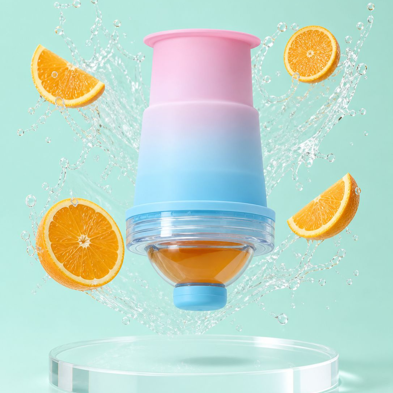携帯折りたたみ製氷カップ 冷たいドリンクを楽しむ