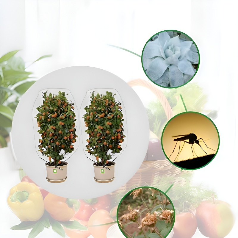 野菜栽培用ビニールハウス囲いネット