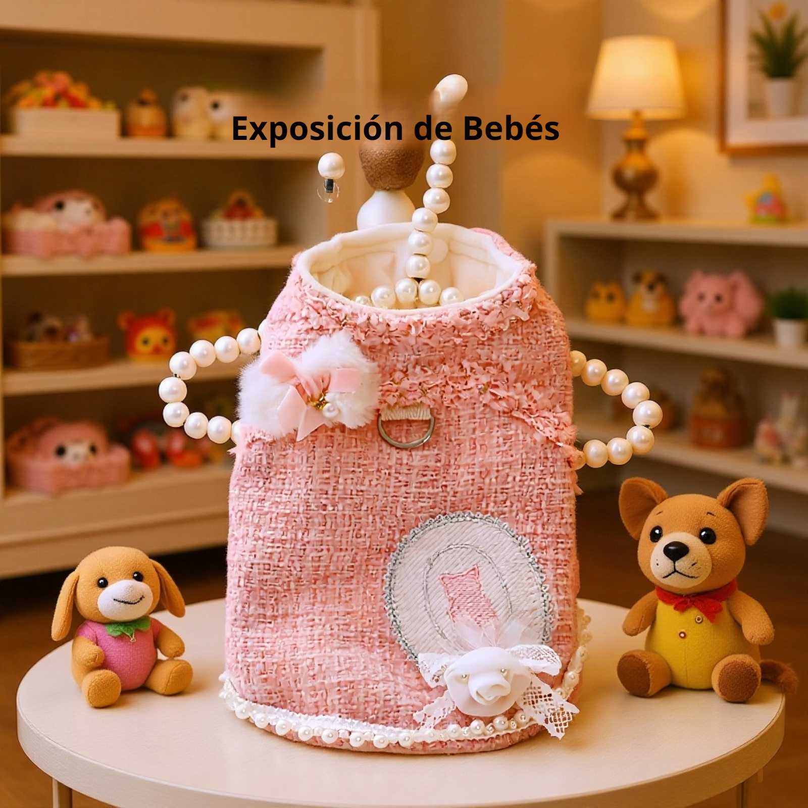 Moda de otoño/invierno para mascotas, vestido de princesa rosa
