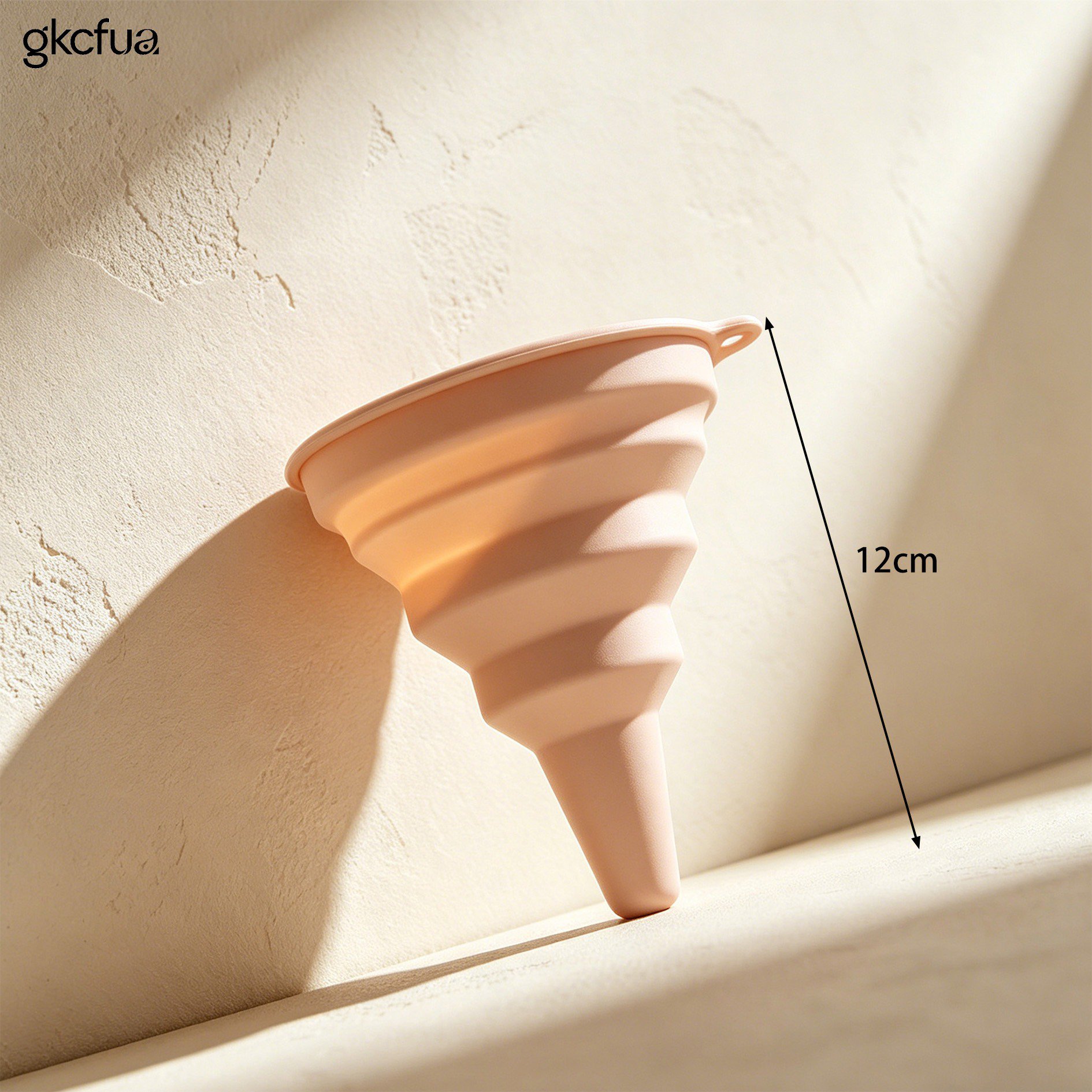 Durable silicone funnel for liquid and powder transfers