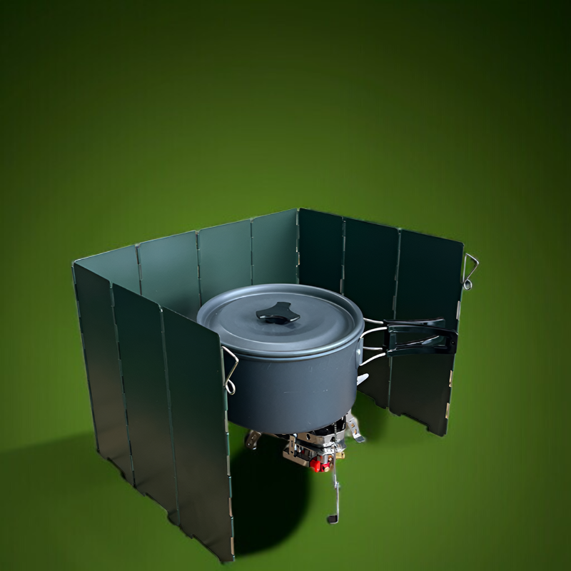 アウトドア用カセットコンロ用風防 防風 超軽量 188g キャンプファイヤー用風防 キャンプ用囲い ガス用風防リング 折りたたみ式 ポータブル風防