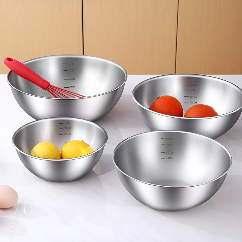 ステンレス製サラダボウル