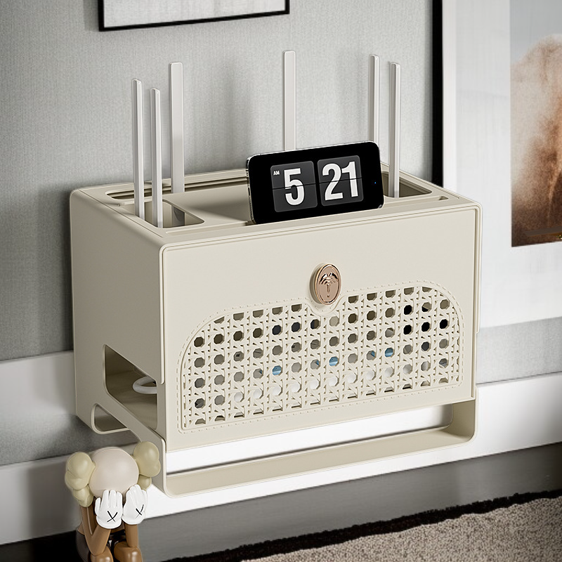 Boîte multifonctionnelle de rangement pour routeur Wi-Fi