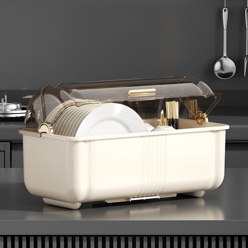 Kitchen Bowl and Plate Storage Box
