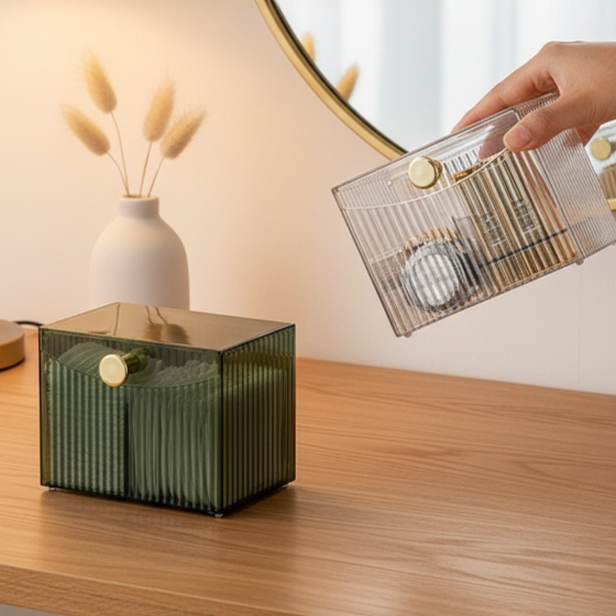 Small portable light luxury makeup organizer