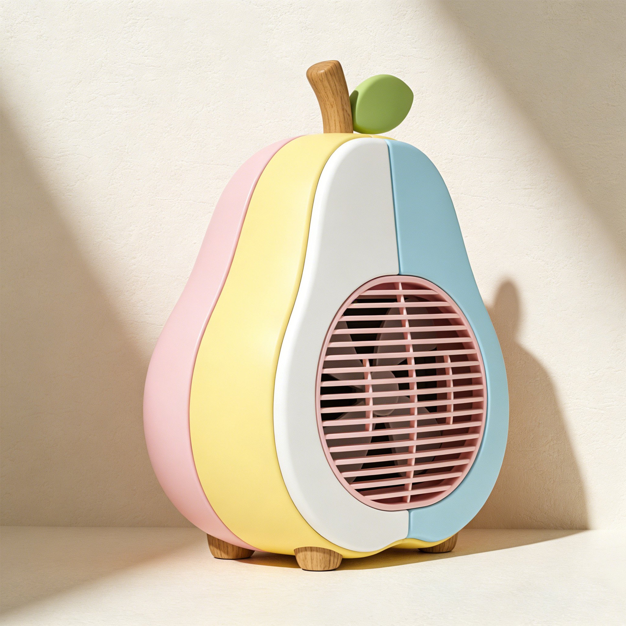 Leiser Tischventilator auf dem Schreibtisch