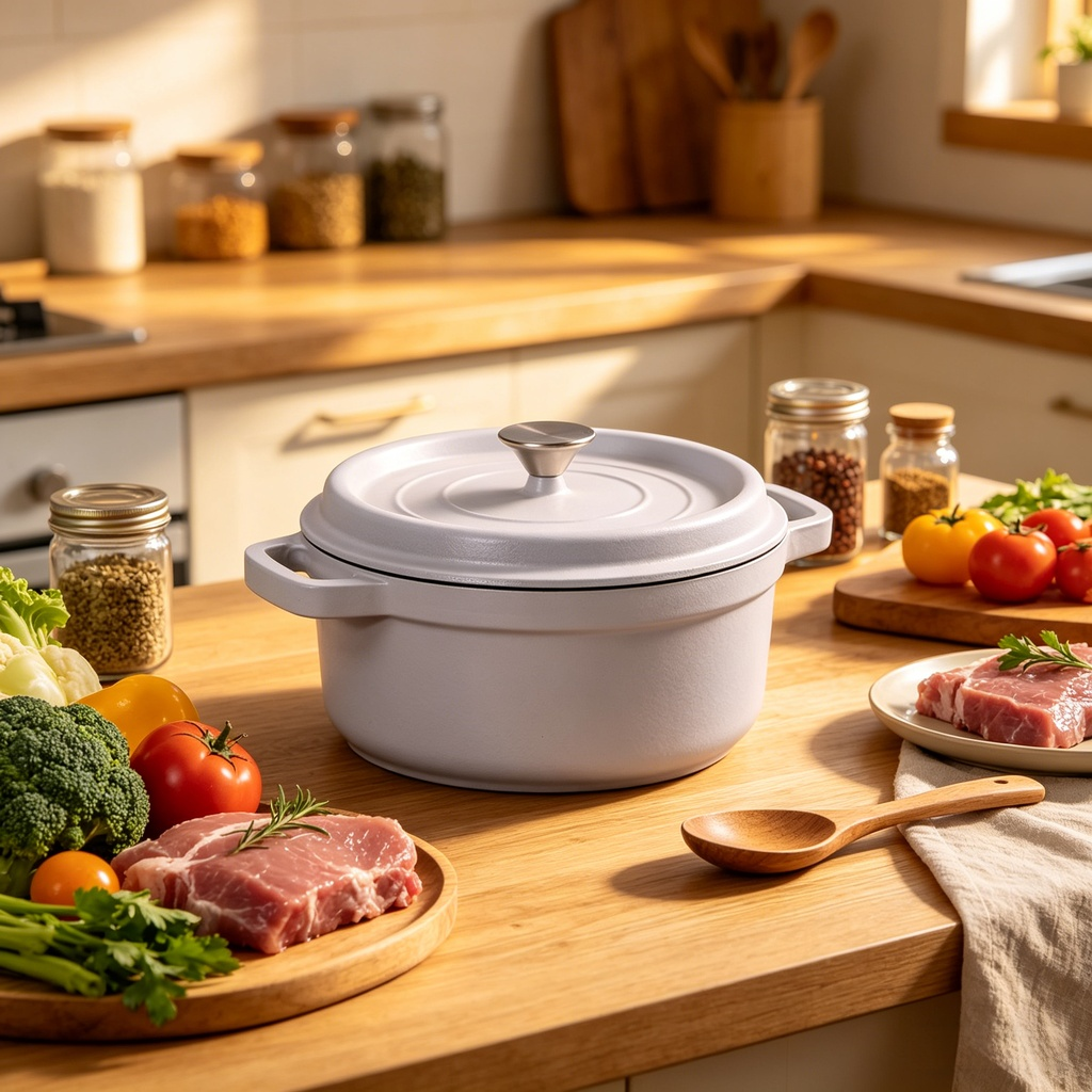 양손 주물 에나멜 국냄비