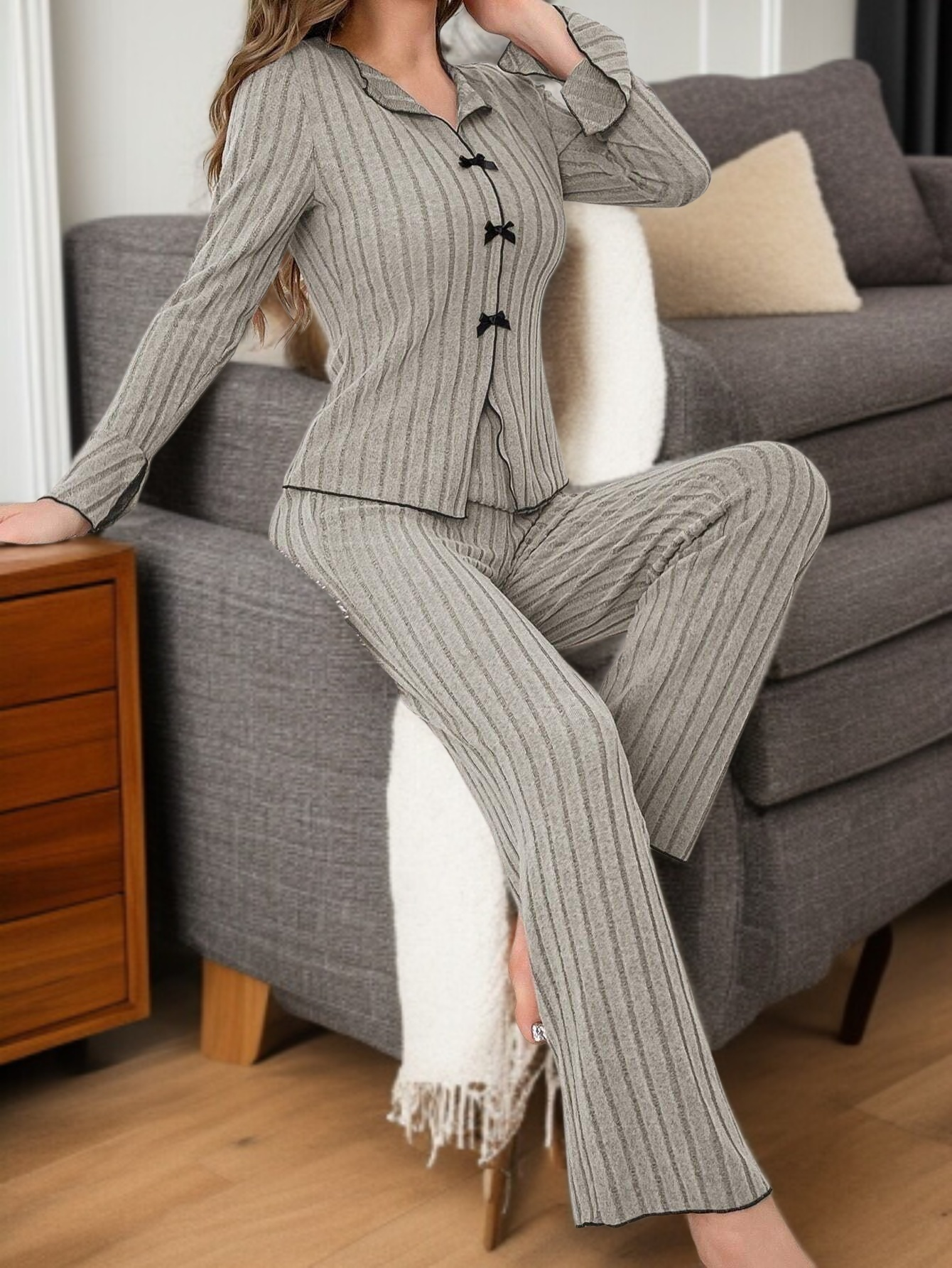 モデル着用レディースルームウェア