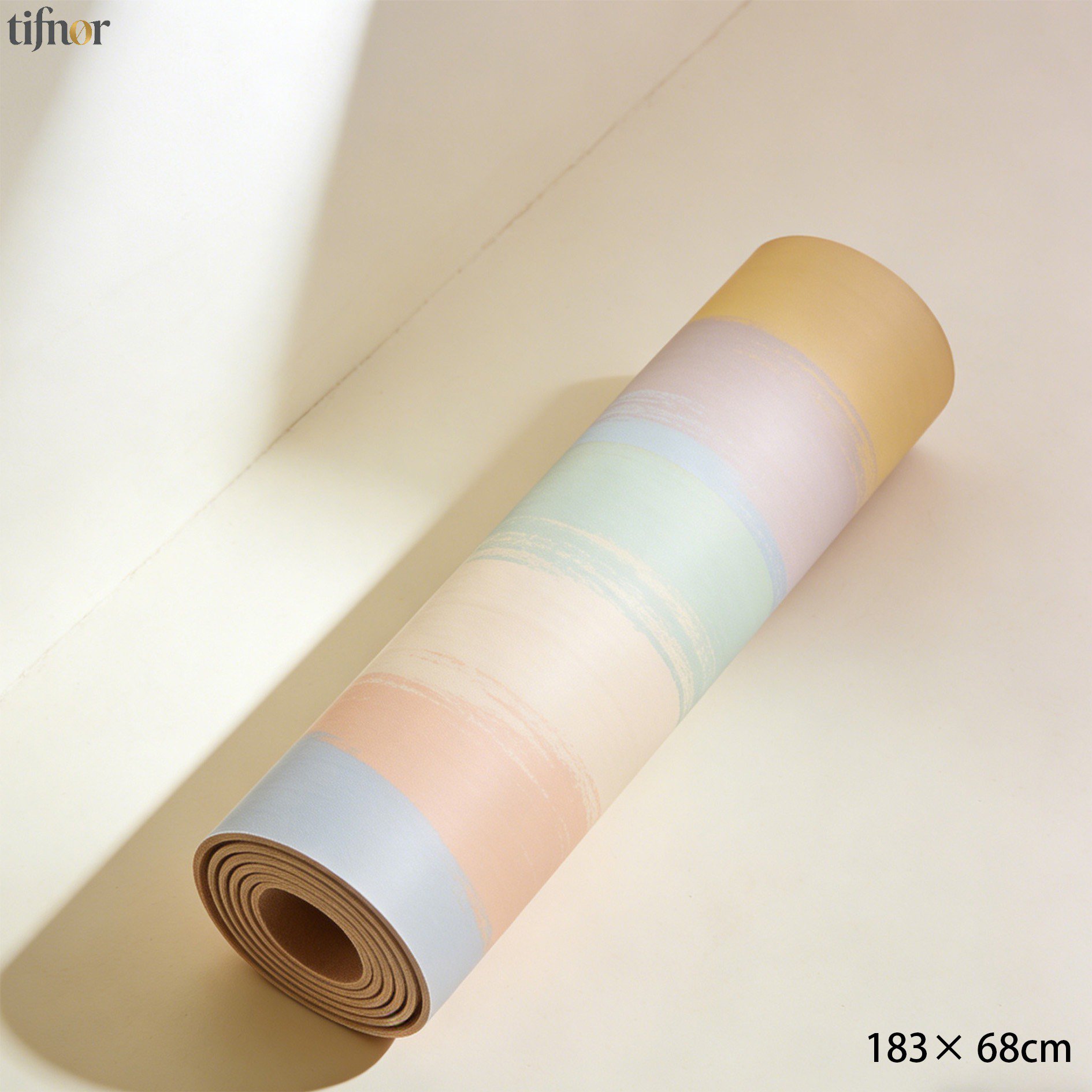 クッション性に優れたヨガマットの厚みイメージ