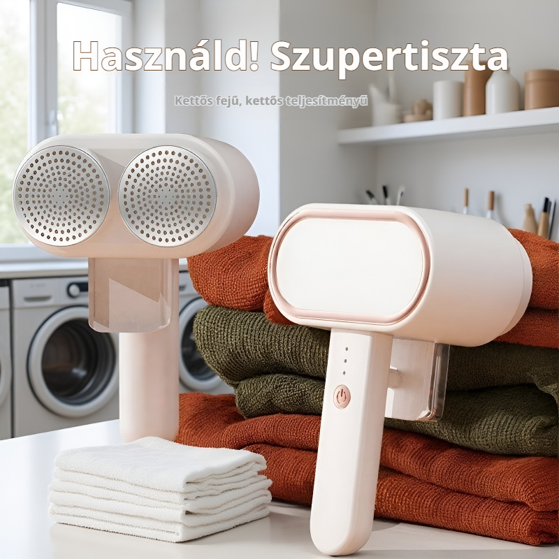 Dupla fejű bolyhos eltávolító 