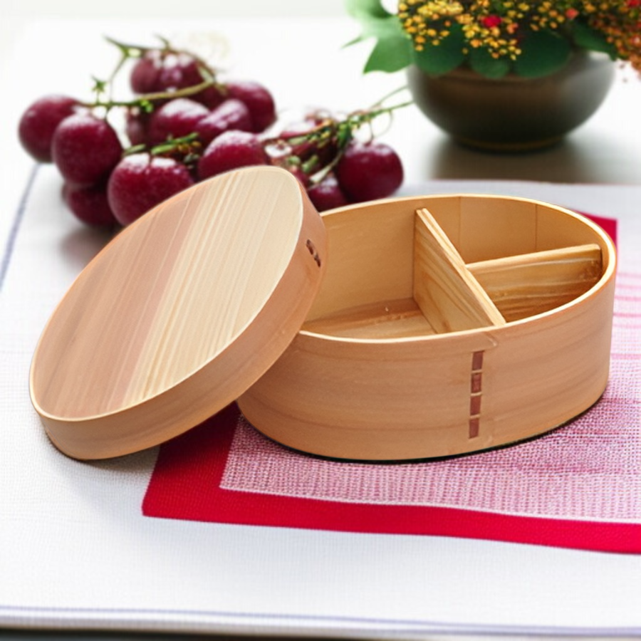 日式木質分格便當盒高質感外觀