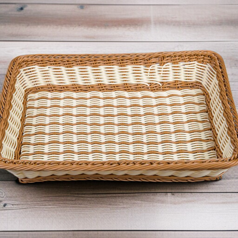 キッチンフルーツ麺籐編み収納かご