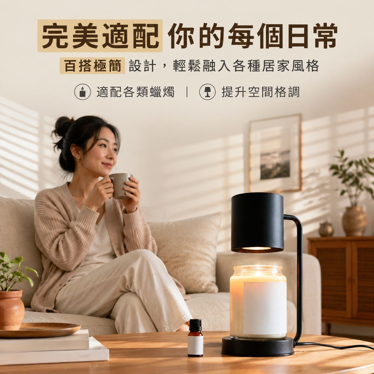 香薰擴香器房間燈蠟燭燈台擴香器燈座定時照明