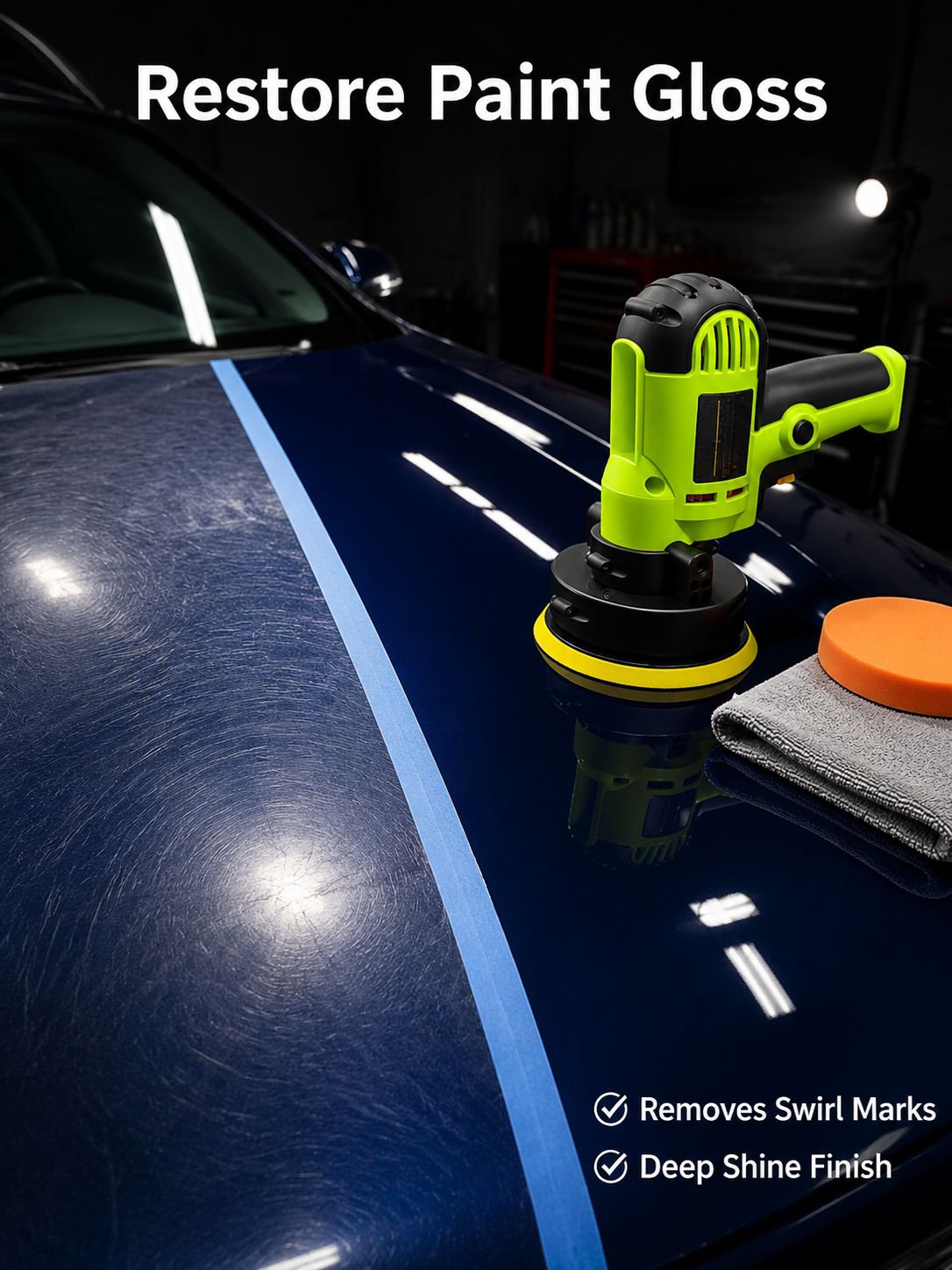 Small floor car glaze waxing machine scratches repair tools