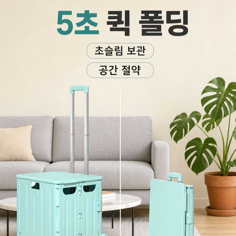 8바퀴 접이식 쇼핑카트, 손쉬운 운반 도우미