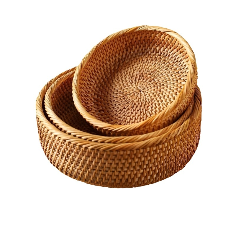 빈티지 라탄 빵바구니 다용도 과일 간식 정리 바구니