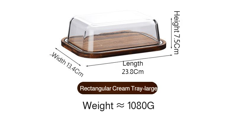 Transparent kitchen container for easy food identification