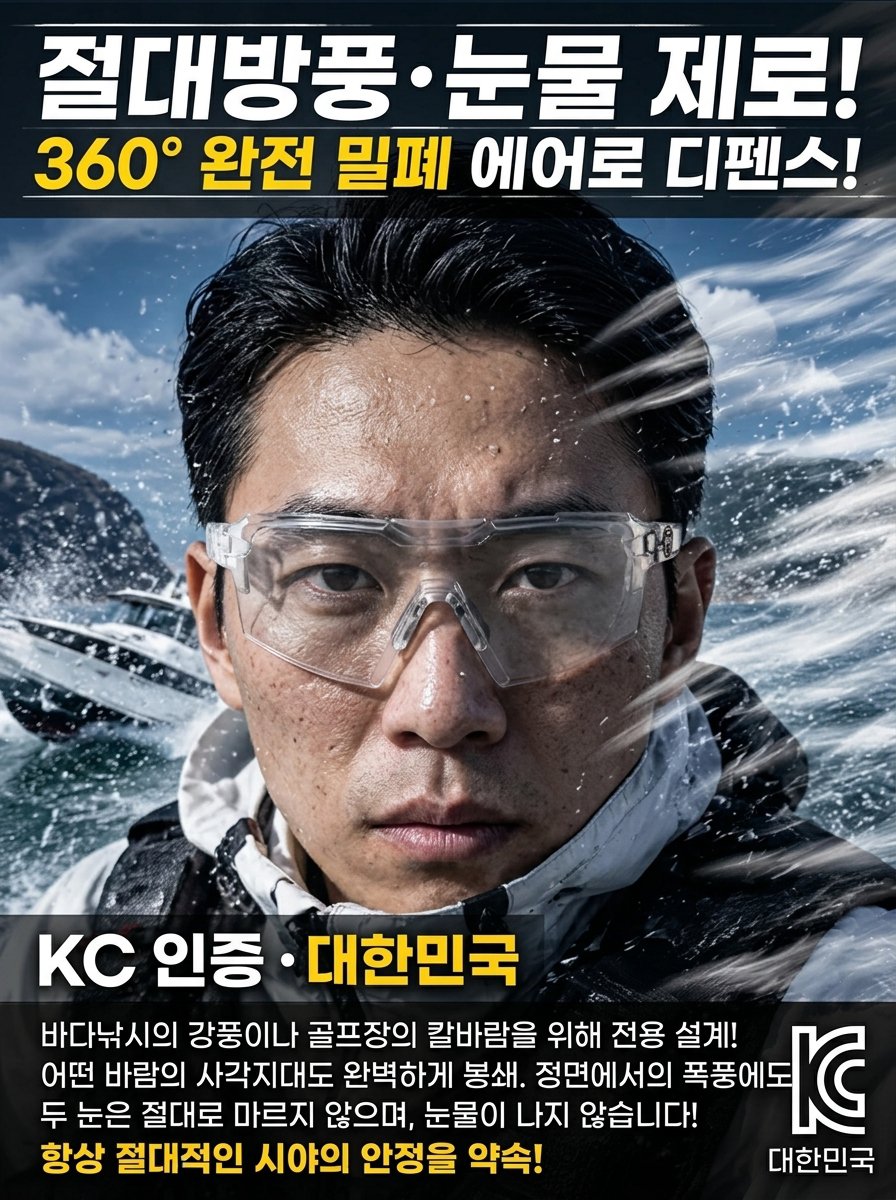 【골프낚시 필수】자동 변색 모션 방풍 고글