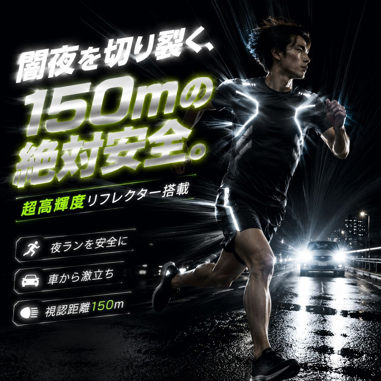 メンズ速乾スポーツウェアセット ランニングジムTシャツ＋ショーツ2点セット