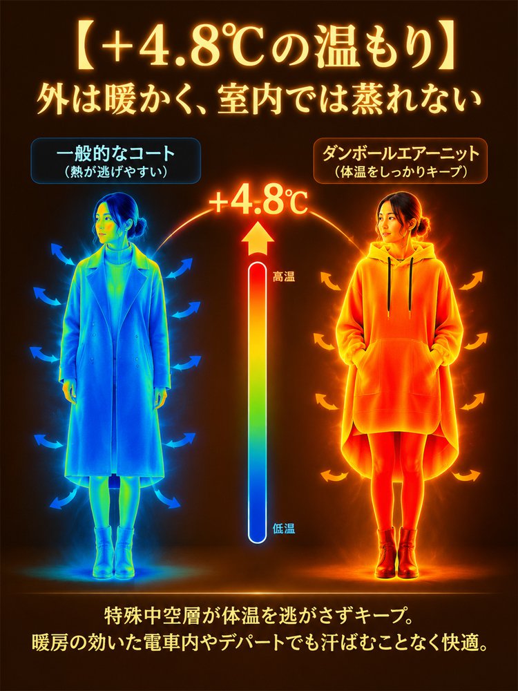 ミドル丈フード付きポケットトップス