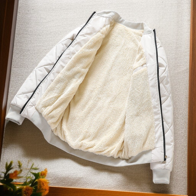 한국식 신상 두꺼운 벨벳 남성 면 코트