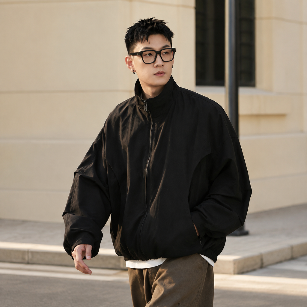 남성 스탠드넥 캐주얼 재킷