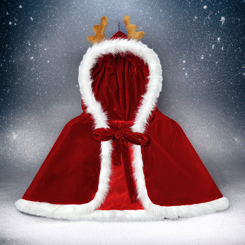 크리스마스 순록 뿔 망토