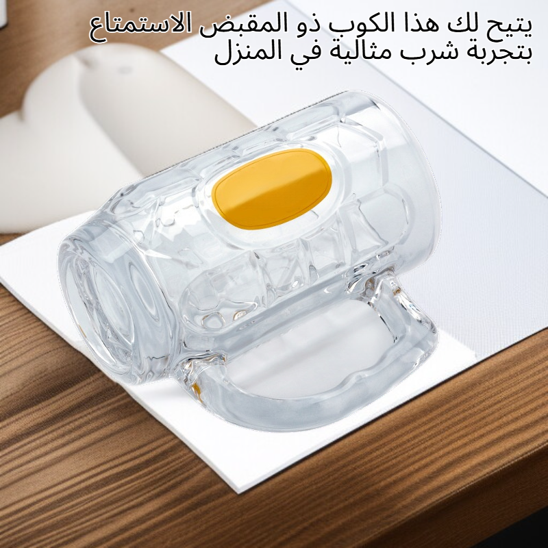 كوب بيرة منزلي مع مقبض