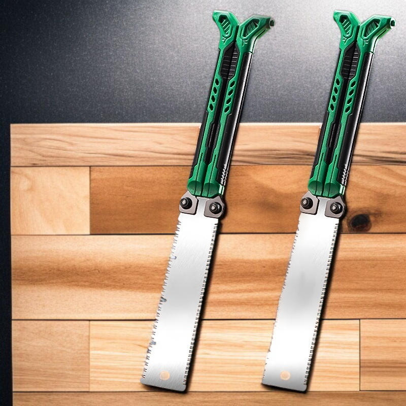 휴대용 접이식 가지치기톱 목공 정원 과수 전용 양면 수공톱 미니 디자인 휴대용 목공공구