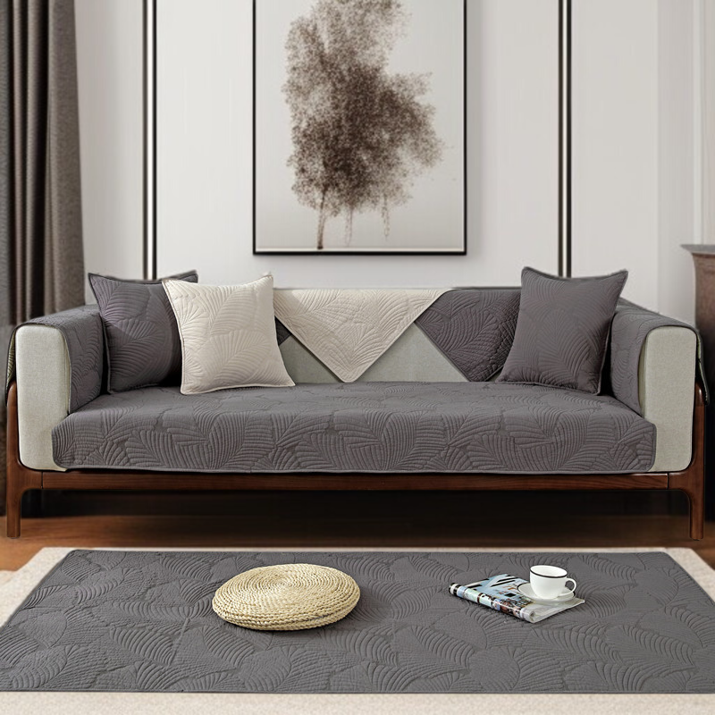 소파 쿠션 패브릭 미끄럼 방지 방석 원목 소파 커버 타월 누빔 소파 쿠션 패브릭 방석