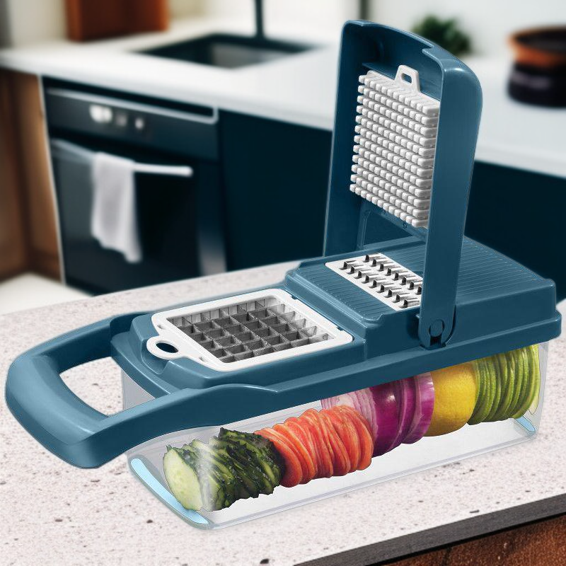 Coupe-légumes multifonctionnel pour cuisine, trancheur et râpe domestique
