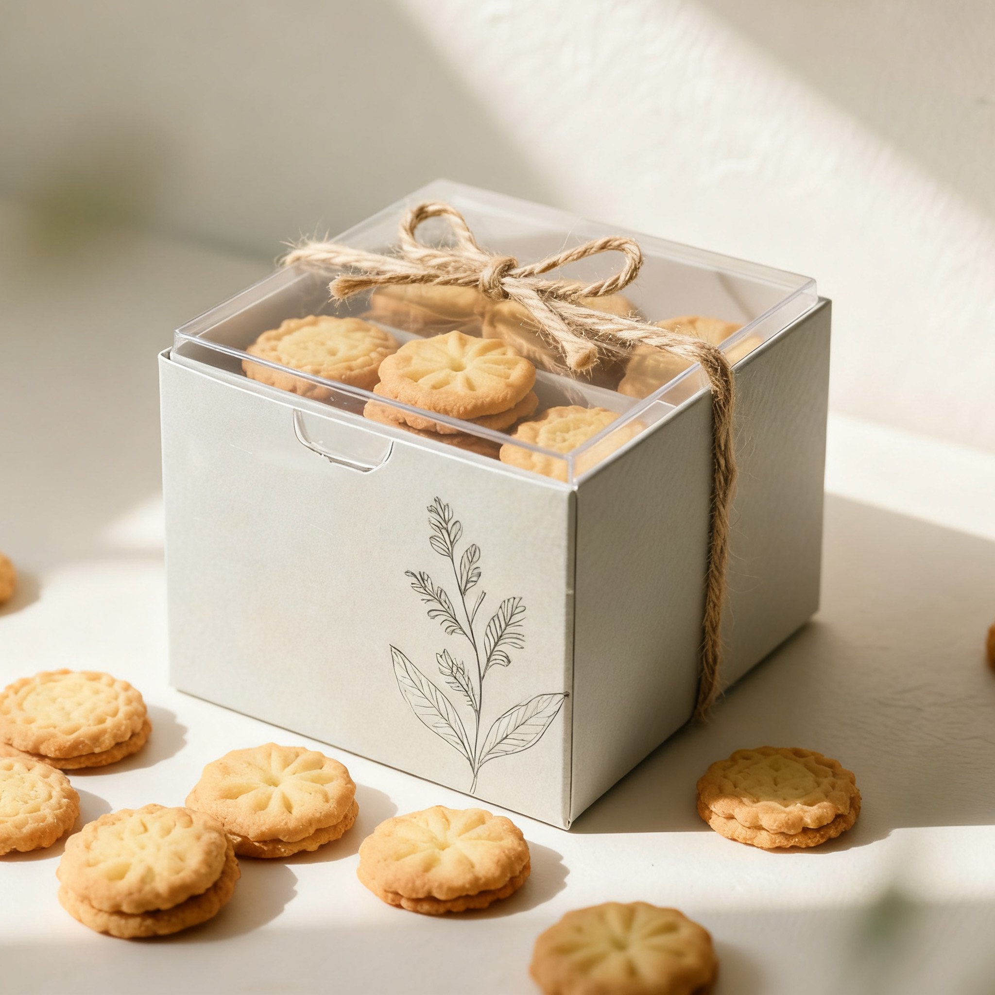 꽃의 향기 담은 바삭한 수제 쿠키 3개입 제품 이미지