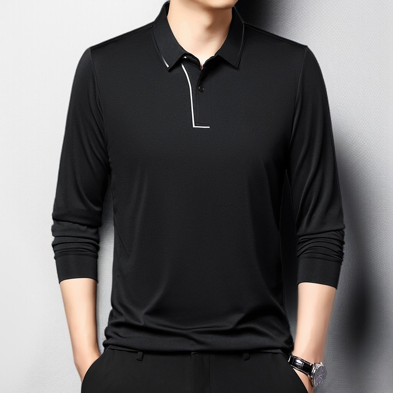 남자 긴팔 셔츠 비즈니스 캐주얼 솔리드 레깅스 긴팔 셔츠 아빠 상의 캐주얼 셔츠