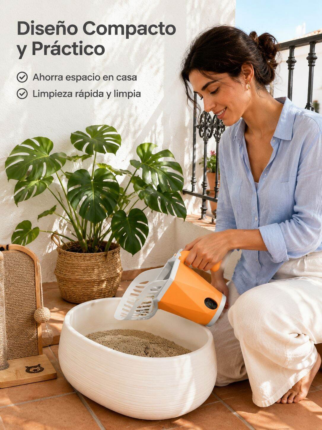 Kit de pala para arena de gato y bolsas de basura