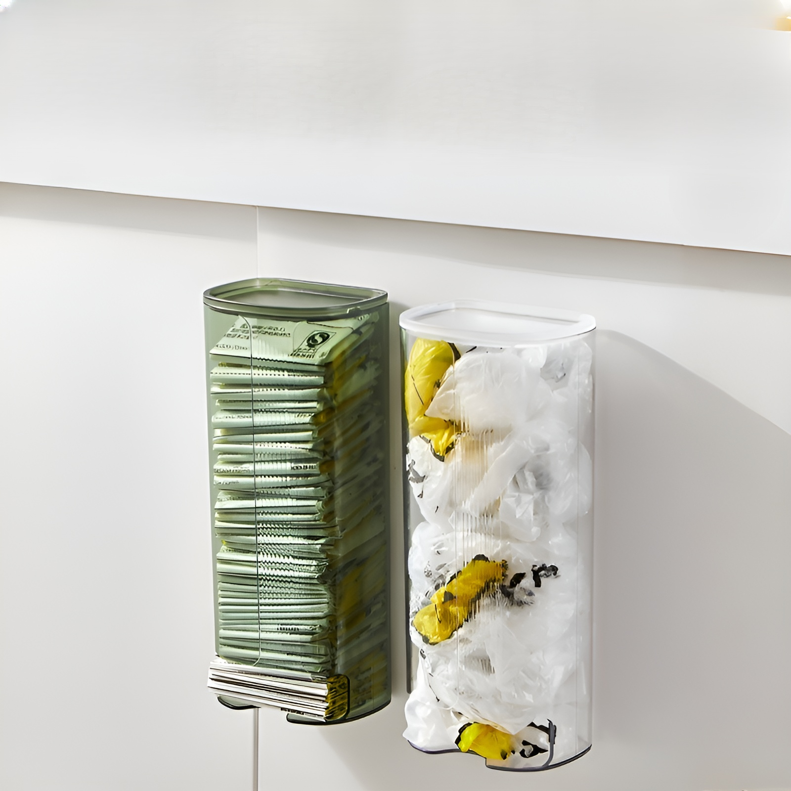 輕奢壁掛式垃圾袋收納盒