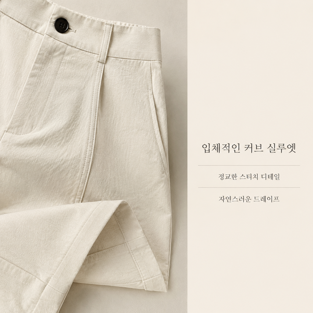 여성용 미국풍 와이드 루즈핏 슬랙스 출근용 팬츠