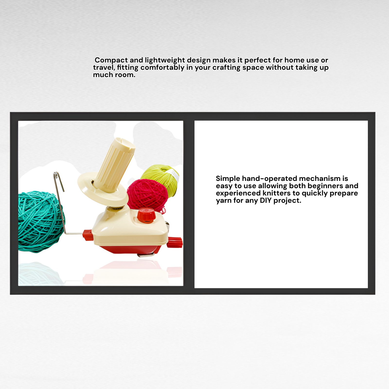  Hand-operated Yarn Winder for Home Use – Small DIY Knitting Tool