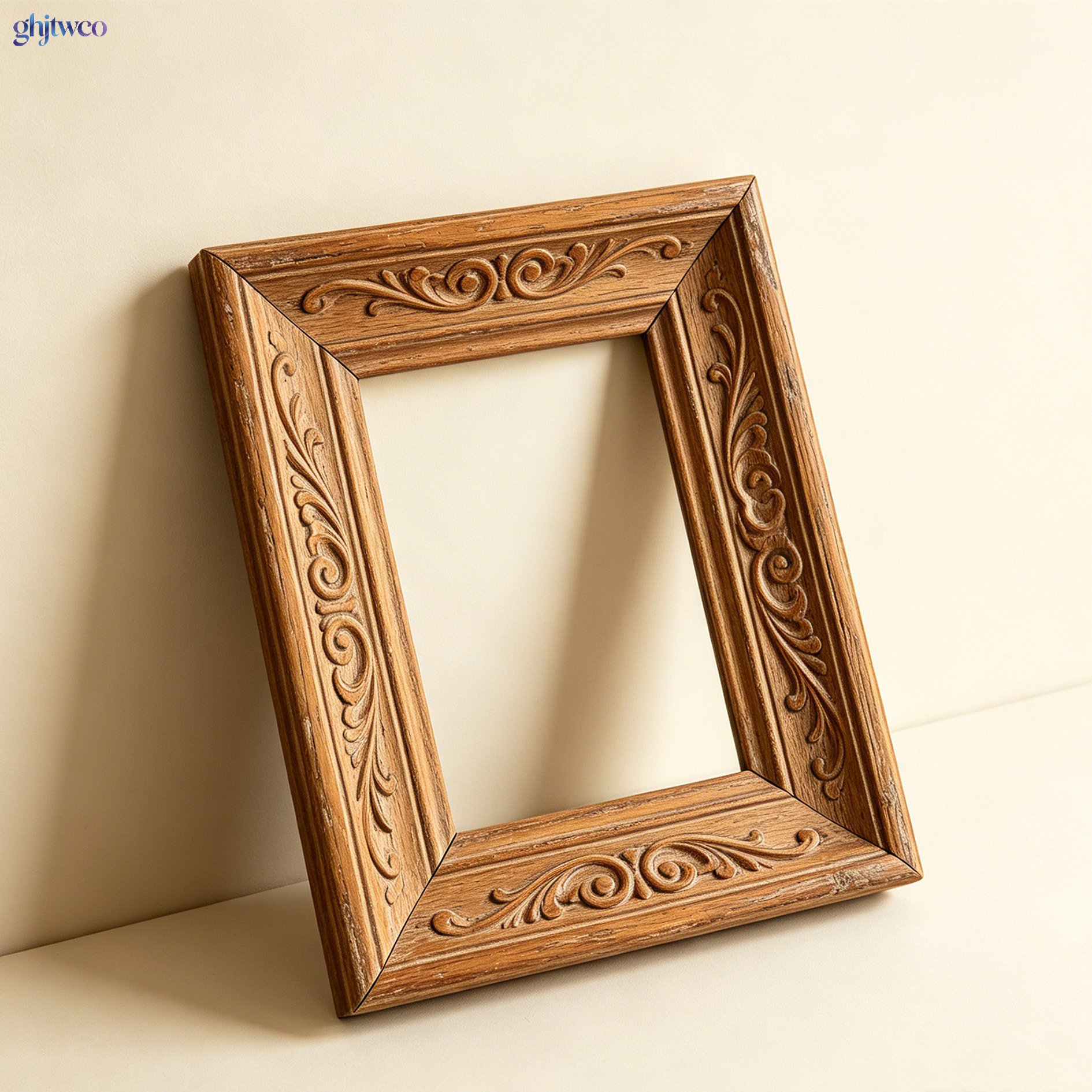 Carved wooden photo frames (5 pieces)