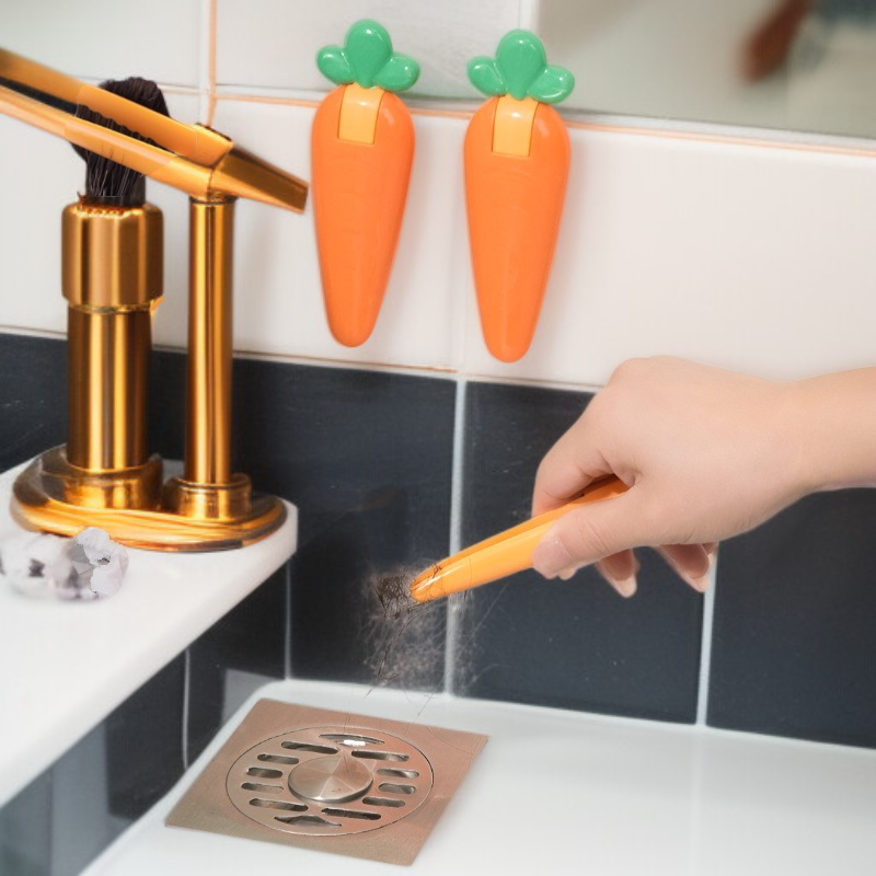 욕실 다기능 청소 귀여운 헤어 쓰레기통 클립