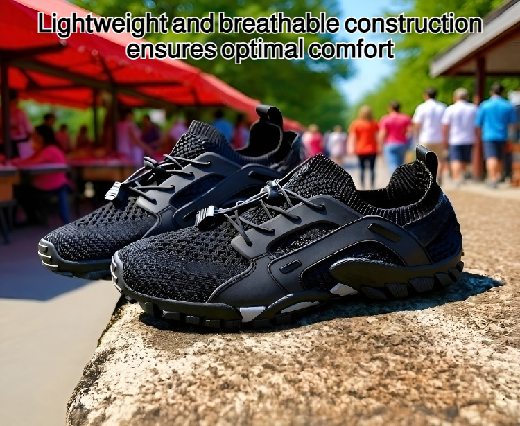 Waterproof hiking boots with anti-slip sole